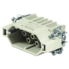 WEIDMULLER - Inserto di contatto (Connettori a innesto industriali), Maschio, 250 V, 10 A, Numero di poli: 15, Collegamento a crimpare, Dimensioni di installazione