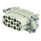 WEIDMULLER - Inserto di contatto (Connettori a innesto industriali), Femmina, 250 V, 10 A, Numero di poli: 15, Collegamento a crimpare, Dimensioni di installazione