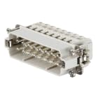 WEIDMULLER - Inserto di contatto (Connettori a innesto industriali), Maschio, 250 V, 16 A, Numero di poli: 16, Collegamento a vite, Dimensioni di installazione: 5