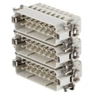 WEIDMULLER - Inserto di contatto (Connettori a innesto industriali), Maschio, 250 V, 16 A, Numero di poli: 16, Collegamento a vite, Dimensioni di installazione: 5