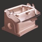 WEIDMULLER - Custodia connettori industriali, Custodia di base, Gancio longitudinale in basso, Dimensioni di installazione: 12, IP65, in stato collegato