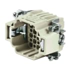 WEIDMULLER - Inserto di contatto (Connettori a innesto industriali), Maschio, 250 V, 10 A, Numero di poli: 24, Collegamento a crimpare, Dimensioni di installazione