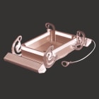 WEIDMULLER - Custodia connettori industriali, Coperchio per parte superiore, Gancio trasversale in basso, Dimensioni di installazione: 7, IP65, in stato collegato