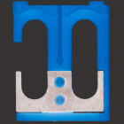 WEIDMULLER - Collegamento trasversale (Morsetto), se avvitato, beige, 57 A, Numero di poli: 2, Passo in mm: 12.00, Isolato: Sì, Larghezza: 15.4 mm