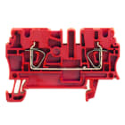 WEIDMULLER - Morsettiera passante, Molla autobloccante, rosso, 2.5 mm², 24 A, 800 V, Numero di collegamenti: 2
