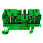 WEIDMULLER - Morsettiera passante, Molla autobloccante, verde, 2.5 mm², 24 A, 800 V, Numero di collegamenti: 2