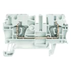 WEIDMULLER - Morsettiera passante, Molla autobloccante, bianco, 2.5 mm², 24 A, 800 V, Numero di collegamenti: 2