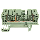 WEIDMULLER - Morsettiera passante, Molla autobloccante, grigio, 2.5 mm², 24 A, 800 V, Numero di collegamenti: 3