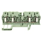 WEIDMULLER - Morsettiera passante, Molla autobloccante, grigio, 2.5 mm², 24 A, 800 V, Numero di collegamenti: 4