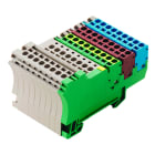 WEIDMULLER - Morsetto componibile per sensori e attuatori, Molla autobloccante, Beige scuro, 1.5 mm², 17.5 A, 250 V, Numero di collegamenti: 43, Numero di piani: 2