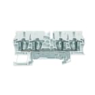 WEIDMULLER - Morsetto PE, Molla autobloccante, bianco, 2.5 mm², 800 V, Numero di collegamenti: 4, Numero di piani: 1, TS 35, V-0, Wemid
