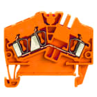 WEIDMULLER - Morsettiera passante, Molla autobloccante, arancione, 2.5 mm², 24 A, 800 V, Numero di collegamenti: 3