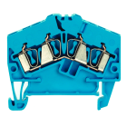 WEIDMULLER - Morsettiera passante, Molla autobloccante, blu, 2.5 mm², 24 A, 800 V, Numero di collegamenti: 4