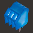 WEIDMULLER - Morsetto per circuito stampato, 160 V, 16 A, Passo in mm: 3.50, 2.08 mm², Numero di poli: 3, Collegamento a vite, Collegamento a saldare THT, 135°, Bo