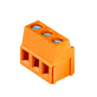 WEIDMULLER - Morsetto per circuito stampato, 320 V, 17.5 A, Passo in mm: 5.08, 2.5 mm², Numero di poli: 3, Collegamento a vite, Collegamento a saldare THT, 90°, Bo