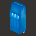 WEIDMULLER - Morsetto per circuito stampato, 160 V, 13 A, Passo in mm: 3.50, 2.08 mm², Numero di poli: 3, Collegamento a vite, Collegamento a saldare THT, 90°, Box