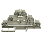 WEIDMULLER - Morsetto componibile a più piani, Molla autobloccante, Beige scuro, 2.5 mm², 400 V, Numero di collegamenti: 6, Numero di piani: 3, TS 35, V-0