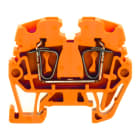 WEIDMULLER - Morsettiera passante, Molla autobloccante, arancione, 2.5 mm², 24 A, 500 V, Numero di collegamenti: 2