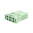 WEIDMULLER - Inserto modulo per connettori industriali (potenza/segnale), 400 V, 14 A, Numero di poli: 4, Molla autobloccante, Femmina, Slot a innesto necessari: 2