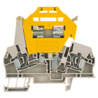 WEIDMULLER - Morsetto componibile portafusibile, Molla autobloccante, Beige scuro, 2.5 mm², 6.3 A, 500 V, Numero di collegamenti: 2, Numero di piani: 1, TS 35