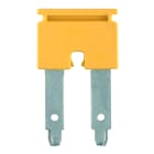 WEIDMULLER - Collegamento trasversale (Morsetto), innestato, giallo, 76 A, Numero di poli: 2, Passo in mm: 12.00, Isolato: Sì, Larghezza: 5.2 mm