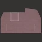 WEIDMULLER - Piastra terminale per morsetti, Beige scuro, Posizione verticale: 43 mm, Larghezza: 2.5 mm, V-0, Wemid, bloccabile: Sì