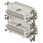 WEIDMULLER - Inserto di contatto (Connettori a innesto industriali), Femmina, 500 V, 16 A, Numero di poli: 16, Molla autobloccante, Dimensioni di installazione: 6
