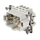 WEIDMULLER - Inserto di contatto (Connettori a innesto industriali), Maschio, 500 V, 24 A, Numero di poli: 6, Molla autobloccante, Dimensioni di installazione: 3