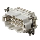 WEIDMULLER - Inserto di contatto (Connettori a innesto industriali), Maschio, 500 V, 16 A, Numero di poli: 10, Molla autobloccante, Dimensioni di installazione: 4