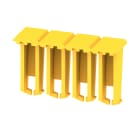 WEIDMULLER - Coperchio morsetto, giallo, Wemid, Posizione verticale: 20.4 mm, Larghezza: 6 mm, Profondità: 10.15 mm, V-0