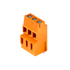 WEIDMULLER - Morsetto per circuito stampato, 320 V, 17.5 A, Passo in mm: 5.08, 2.5 mm², Numero di poli: 3, Collegamento a vite, Collegamento a saldare THT, 90°, Bo