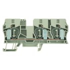 WEIDMULLER - Morsettiera passante, Molla autobloccante, Beige scuro, 10 mm², 57 A, 800 V, Numero di collegamenti: 3