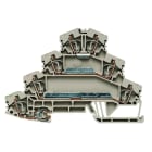 WEIDMULLER - Morsetto di collegamento motore (multilivello), Molla autobloccante, Beige scuro, 2.5 mm², 24 A, 400 V, Numero di collegamenti: 7, Numero di piani: 4,