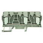 WEIDMULLER - Morsettiera passante, Molla autobloccante, Beige scuro, 16 mm², 76 A, 800 V, Numero di collegamenti: 3