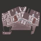 WEIDMULLER - Morsettiera passante, Molla autobloccante, Beige scuro, 4 mm², 32 A, 800 V, Numero di collegamenti: 2