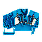 WEIDMULLER - Morsettiera passante, Molla autobloccante, blu, 6 mm², 41 A, 800 V, Numero di collegamenti: 2