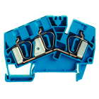 WEIDMULLER - Morsettiera passante, Molla autobloccante, blu, 6 mm², 41 A, 800 V, Numero di collegamenti: 3