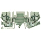 WEIDMULLER - Morsettiera passante, Molla autobloccante, Beige scuro, 6 mm², 41 A, 800 V, Numero di collegamenti: 2
