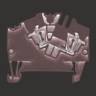 WEIDMULLER - Morsettiera passante, Molla autobloccante, Beige scuro, 2.5 mm², 24 A, 800 V, Numero di collegamenti: 2