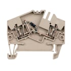 WEIDMULLER - Morsettiera portacomponenti, Molla autobloccante, Beige scuro, 2.5 mm², 400 V, 400 V, Numero di collegamenti: 2, Numero di piani: 1, TS 35