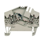 WEIDMULLER - Morsettiera portacomponenti, Molla autobloccante, Beige scuro, 2.5 mm², 400 V, 400 V, Numero di collegamenti: 2, Numero di piani: 1, TS 35