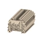 WEIDMULLER - Morsettiera passante, Collegamento a vite, Beige scuro, 6 mm², 41 A, 800 V, Numero di collegamenti: 2