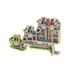 WEIDMULLER - Morsetto componibile per sensori e attuatori, Collegamento a vite, Beige scuro, 2.5 mm², 17.5 A, 30 V, Numero di collegamenti: 3, Numero di piani: 3,