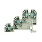 WEIDMULLER - Morsetto componibile per sensori e attuatori, Collegamento a vite, Beige scuro, 2.5 mm², 24 A, 250 V, Numero di collegamenti: 4, Numero di piani: 3, T