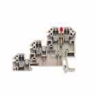 WEIDMULLER - Morsetto componibile per sensori e attuatori, Collegamento a vite, Beige scuro, 2.5 mm², 24 A, 30 V, Numero di collegamenti: 4, Numero di piani: 3, TS