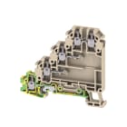 WEIDMULLER - Morsetto componibile per sensori e attuatori, Collegamento a vite, Beige scuro, 1.5 mm², 17.5 A, 250 V, Numero di collegamenti: 6, Numero di piani: 4,