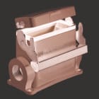 WEIDMULLER - Custodia connettori industriali, Custodia di base, Gancio longitudinale in basso, Dimensioni di installazione: 6, IP65, in stato collegato