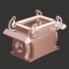 WEIDMULLER - Custodia connettori industriali, Custodia di base, Gancio trasversale in basso, Dimensioni di installazione: 7, IP65, in stato collegato