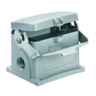 WEIDMULLER - Custodia connettori industriali, Custodia di base, Gancio longitudinale in basso, Dimensioni di installazione: 12, IP65, in stato collegato