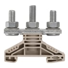 WEIDMULLER - Morsetto a bullone, Collegamento a bullone, Beige scuro, 50 mm², 150 A, 1000 V, Numero di collegamenti: 2, Numero di piani: 1, TS 35, V-0, Wemid